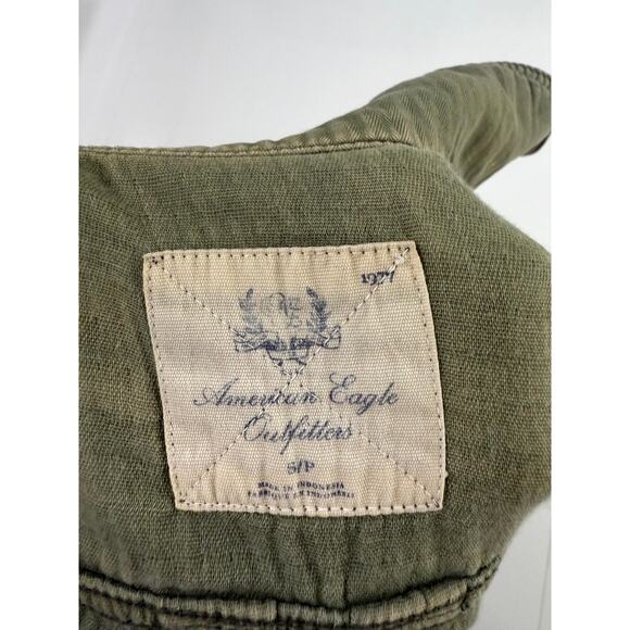 American eagle vintage shirt jacket, women green long sleeve S - Picture 4 of 9